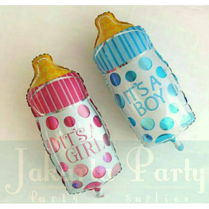 Balon Dot Baby Mini / Balon Botol Susu Mini / Balon Baby Shower