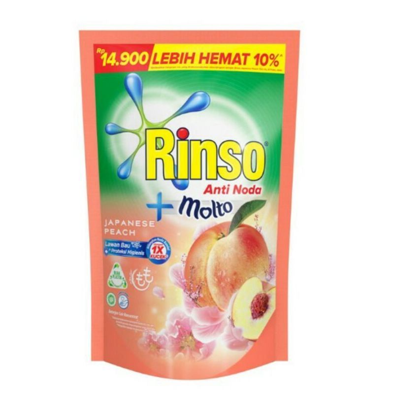 Rinso Molto Detergen Cair Japanese peach 625ml