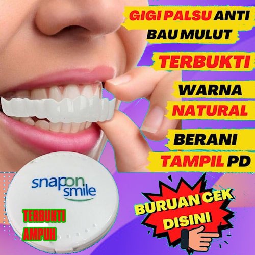 Gigi palsu instan atas bawah Pasangan Original Silikon GI89 Ampuh Bisa COD