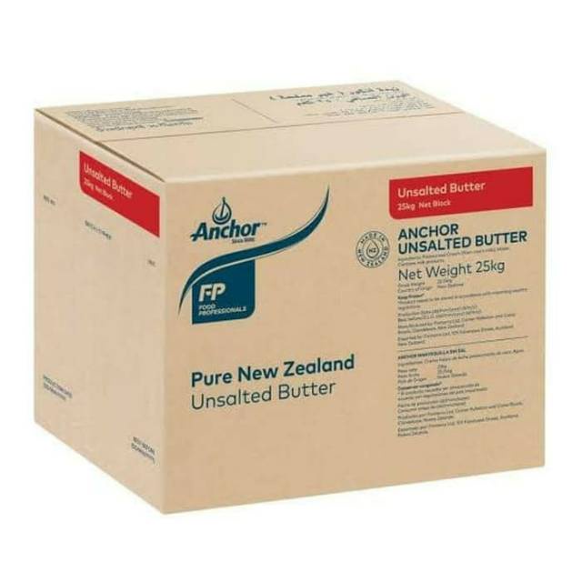 

BUTTER UNSALTED ANCHOR 25 KG