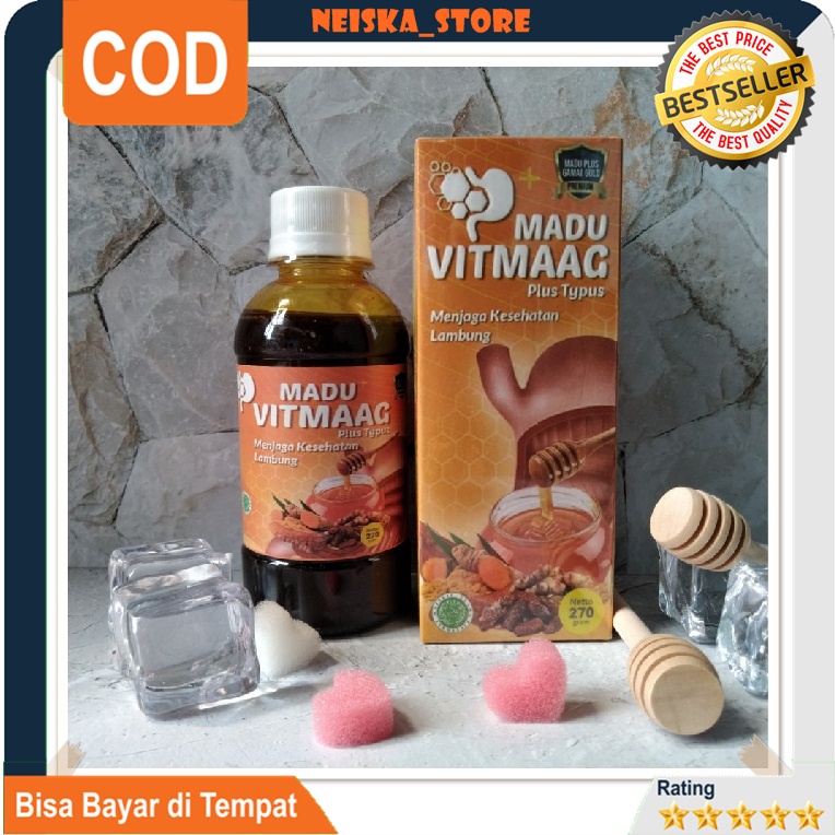 

Madu VITMAAG Plus Typus Tipes Netto 270 gram Madu Herbal Solusi Masalah Lambung Maag Kronis HALAL MUI