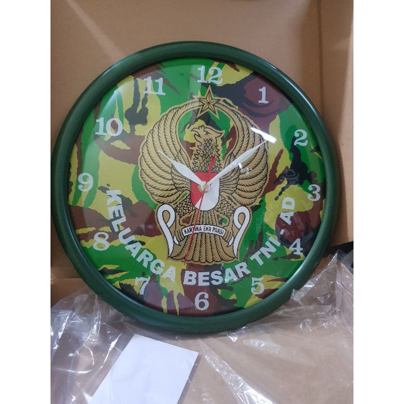 jam dinding tni ad / jam dinding logo / jam tni ad