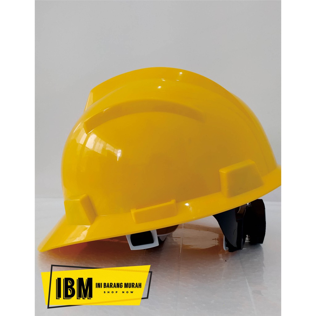 PROMO-HELM PROYEK KUNING DALAMAN PUTAR/YELLOW SAFETY HELMET FAST TRACK