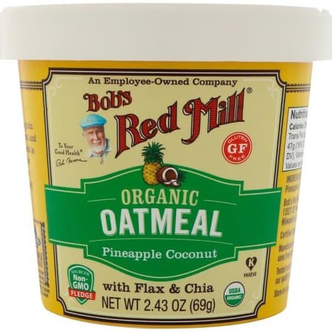 

Bob's Red Mill, Organic Oatmeal Cup, Pineapple Coconut