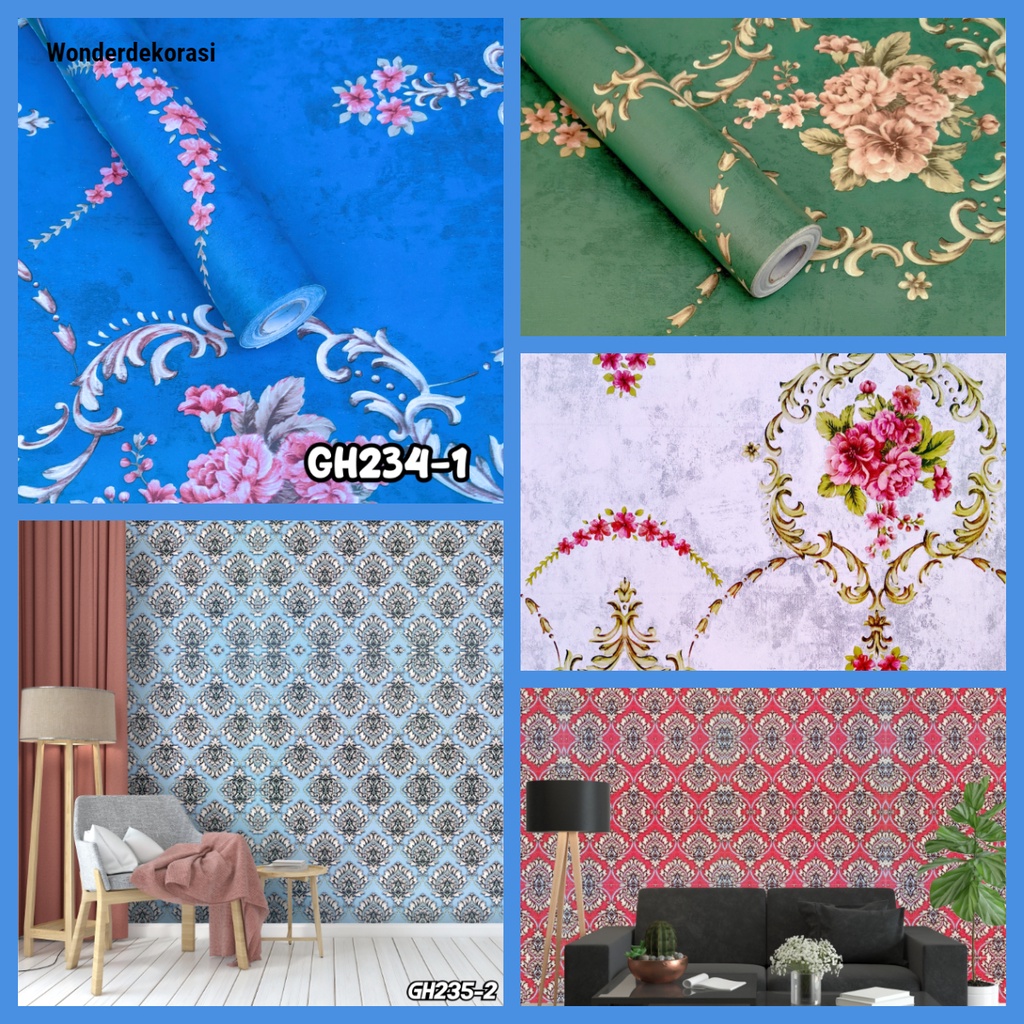 Termurah Wallpaper Dinding Motif Batik Wallpaper Aesthetic Wallpaper Dinding Kualitas High Wallstiker Murah Berkualitas Ukuran 45CMX9M Wallpaper Dinding 3d -Wonderdekorasi