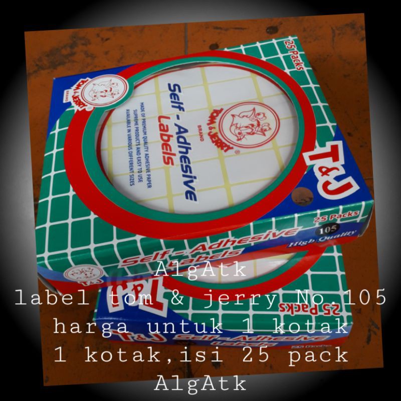 

Label tom&jerry No.105 harga 1 kotak
