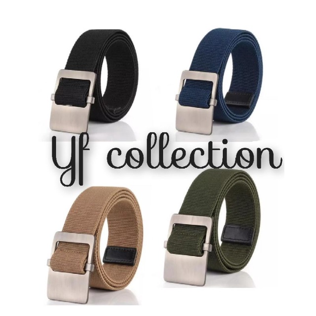 IKAT PINGGANG PRIA WANITA KANVAS GESER POLOS