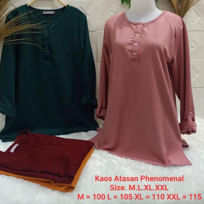 [PHENOMENAL POLOS 3 ] kaos Phenomenal Polos Terbaru Tangan Panjang