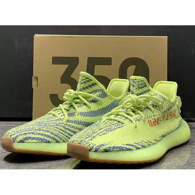 Sepatu Olahraga Adidas Yeezy Boost V2 SPLY 350 Frozen Yellow High Premium Original / Sepatu Pria