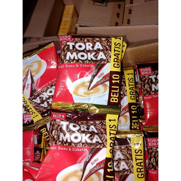 

TORABIKA TORA MOKA (KOPI SUSU COKELAT) 26Gr 1 Renteng Isi 11 Sachet