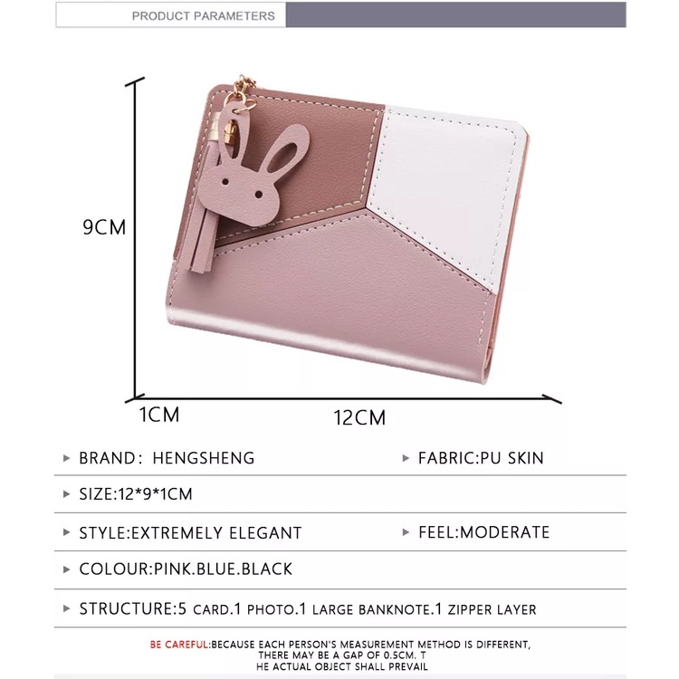 DOMPET LIPAT WANITA DOMPET KULIT KOREAN  BS13 FASHION WOMEN WALLET MINI KOIN DOMPET KARTU WANITA ACC