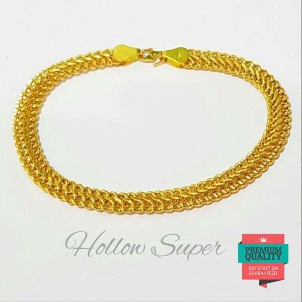 Gelang keren model holo super emas asli kadar 700