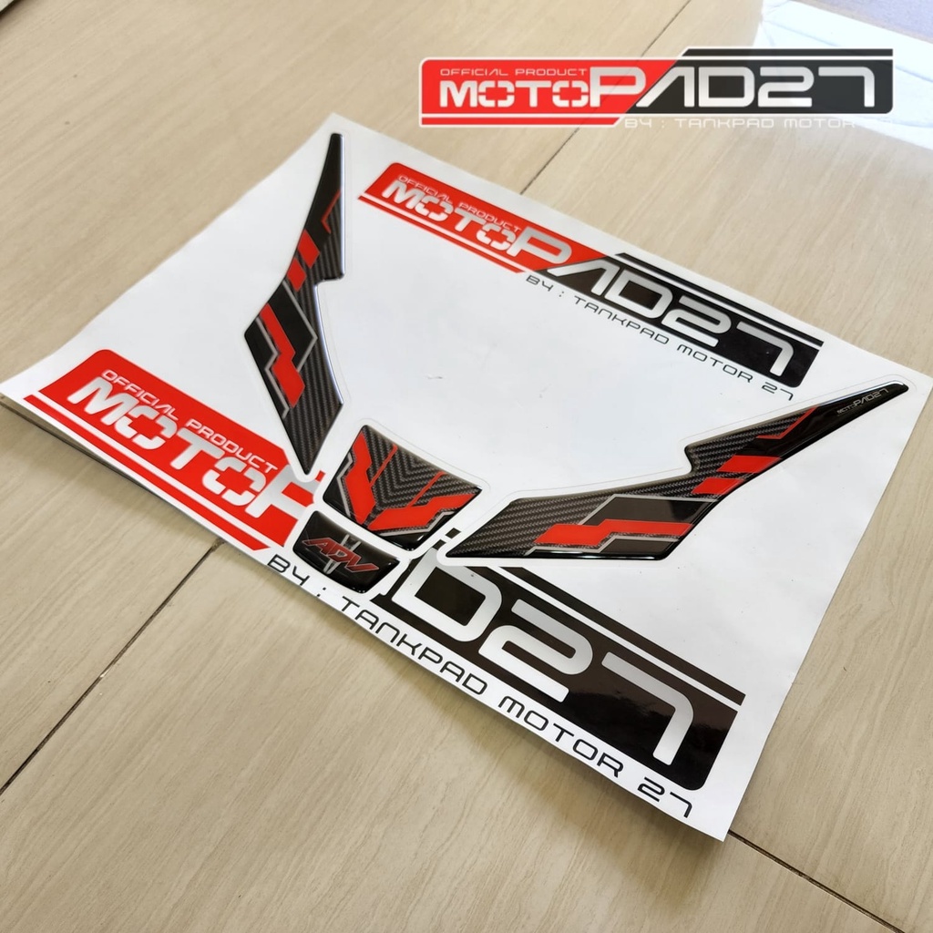 stiker tameng body depan honda ADV 160 carbon resin premium