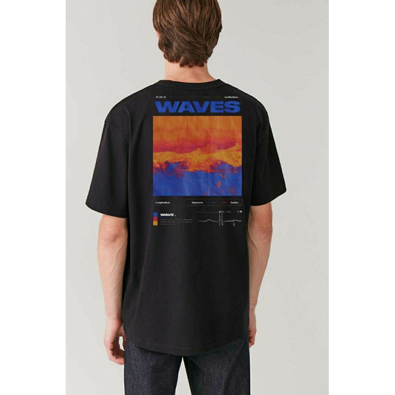 Kaos hitam aesthetic model simpel tapi keren ( Bisa costum desain sendiri )