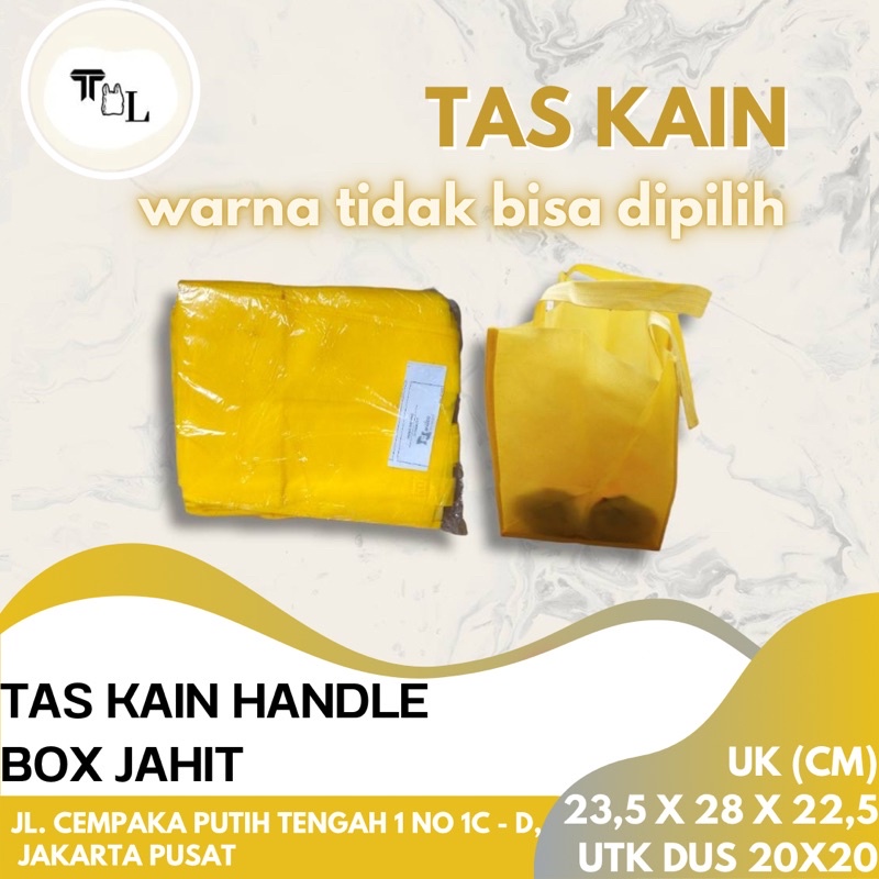 

Tas Kain Handle Box Jahit - 12Pcs
