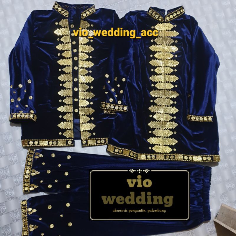 Baju pengantin palembang + kain +rumpak+beringin