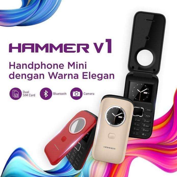 Hp Flip Lipat Advan Hammer V1 Feature Phone Garansi Resmi Hitam Shopee Indonesia