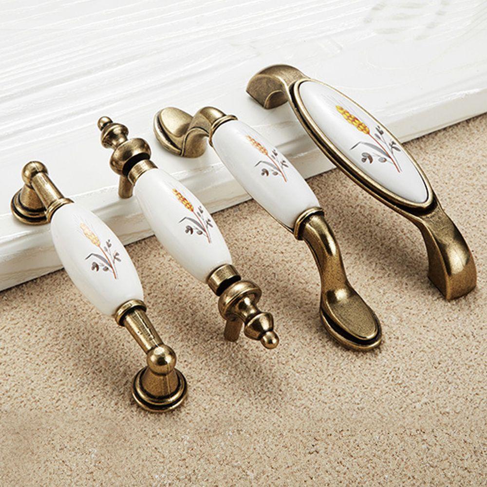 Handle Pintu Nanas Lemari Keramik Furniture Hardware Knob Laci