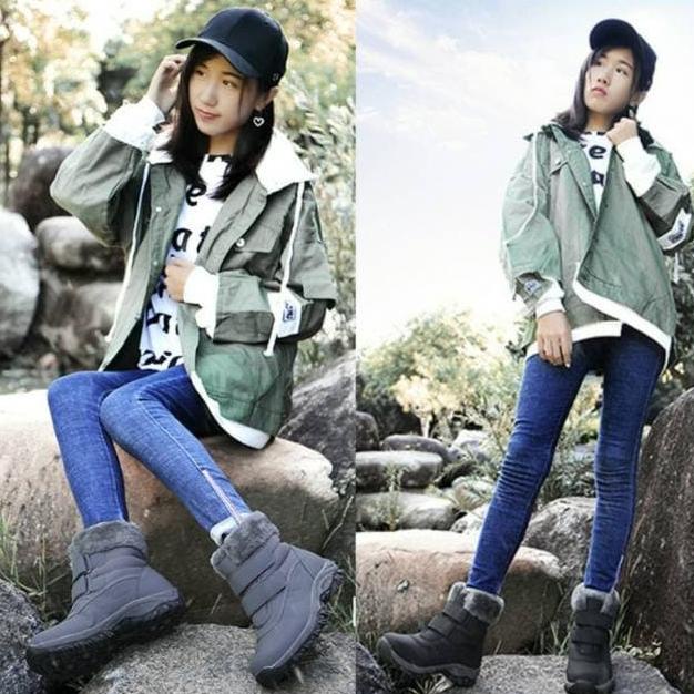 Sepatu Boots Wanita Musim Dingin / Winter Snow Boots 10 | WATERPROOF termurah