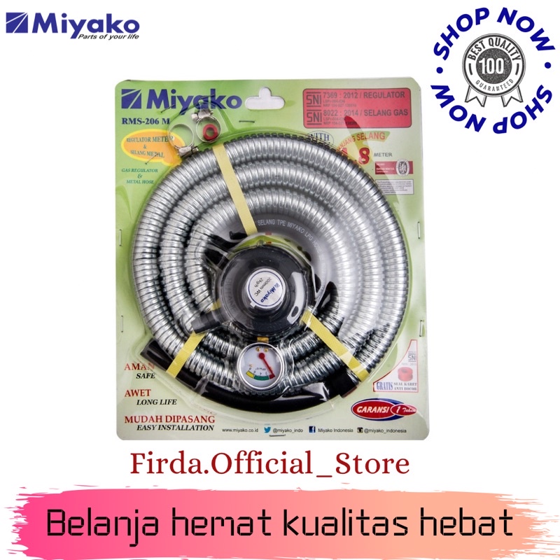 Miyako selang + regulator RMS 206-M 1,8meter ORIGINAL