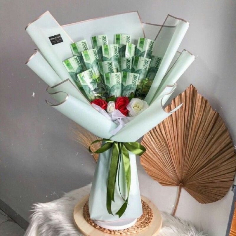 Buket Uang Mahar Asli Souvenir Pernikahan