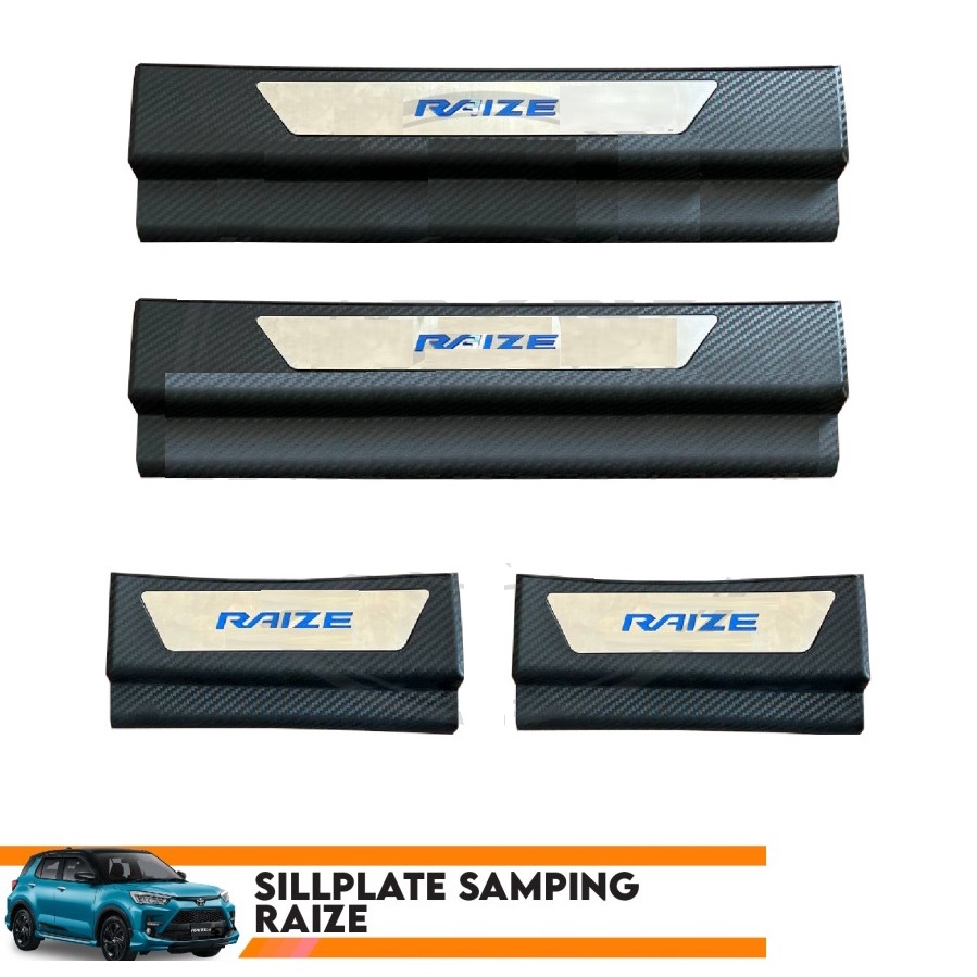 Sillplate Samping Raize 2021 Carbon sill plate mobil cakep keren