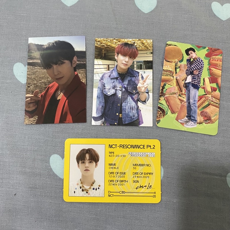 ATEEZ NCT DREAM Yeosang Jongho Jaemin Chenle pc fever ar clip hot sauce id card