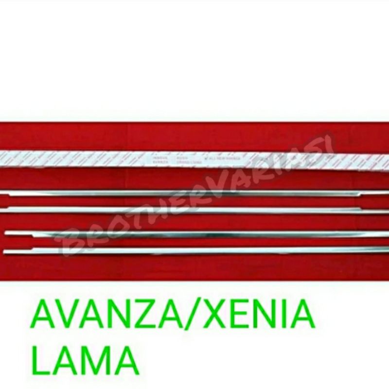 List Chrome Kaca Samping Avanza / Xenia Lama 2005 - 2011