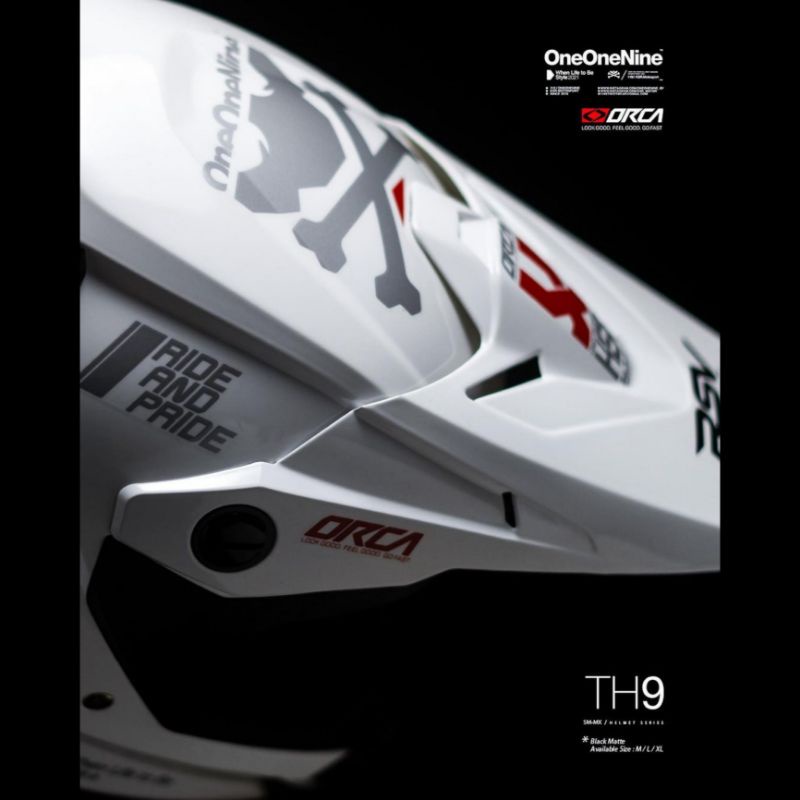 HELM RSV ORCA TH9 LIMITED EDITION WHITE GLOSSY