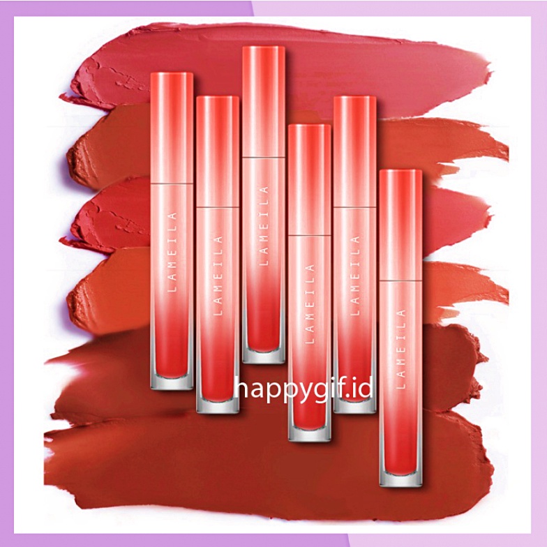 LAMEILA Lip Glaze Hot Pink Matte Lipstick Lip Gloss Lipstik Membuat Bibir Menjadi Lebih Terlihat Cantik Dan Berwarna LA140