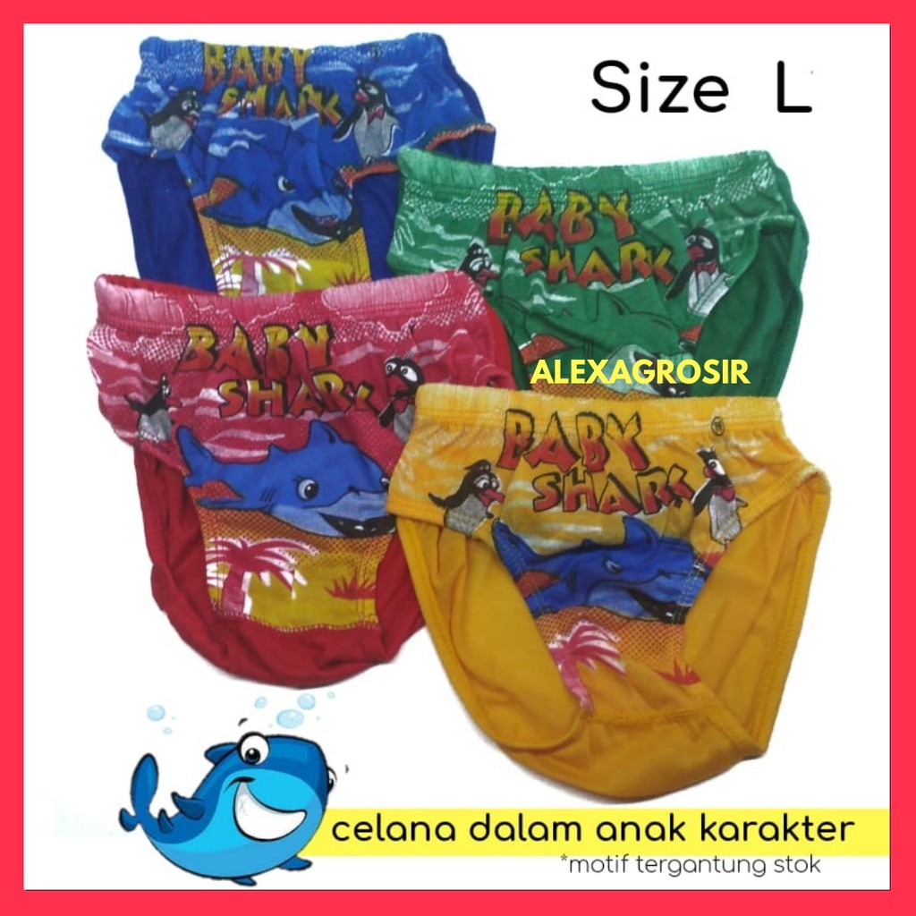 Celana dalam anak 3-5 Tahun Size S M L  XL BonBon karakter/ cd anak laki-laki /celana dalam anak murah cowok