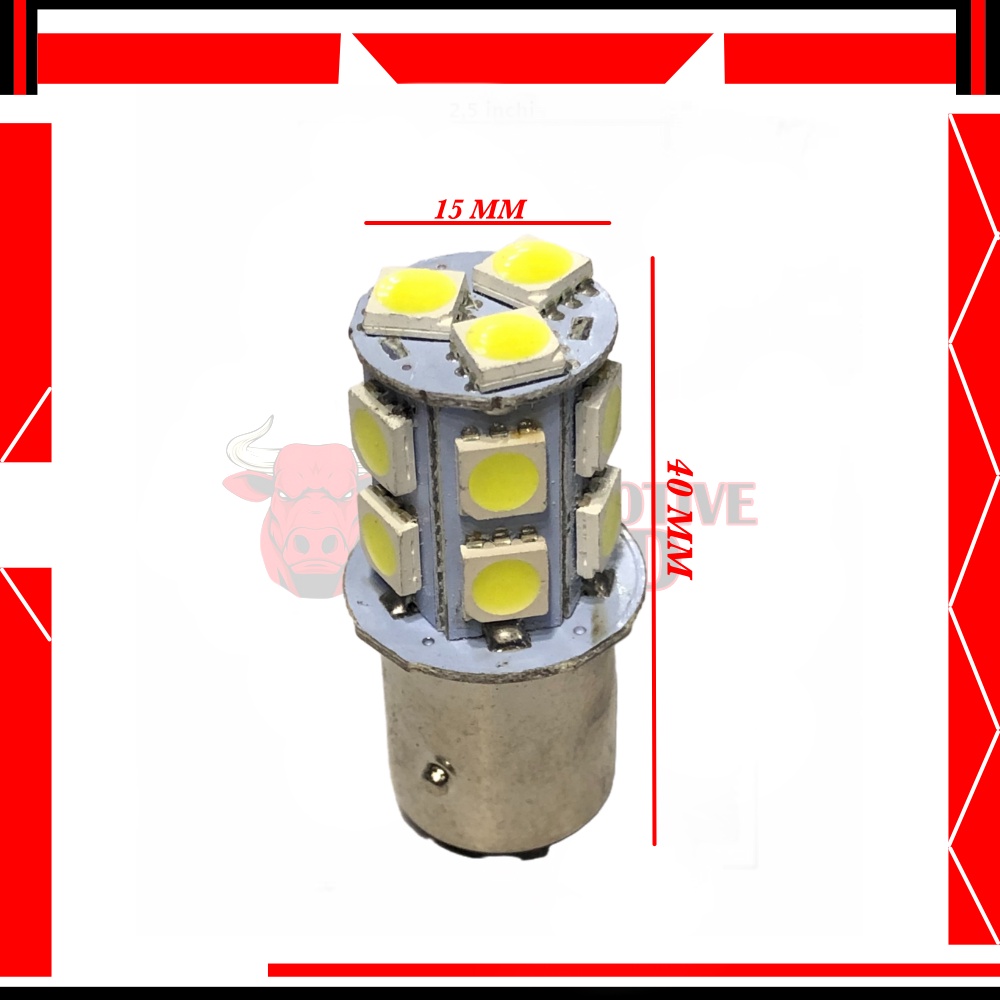 LAMPU STOP LED 13 MATA SMD BAYONET FLASH | BOHLAM LED STOP MOTOR | LAMPU STOP 13 MATA LED 1577
