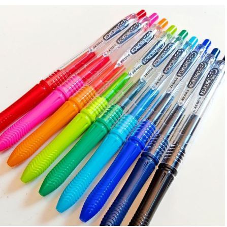 

[ATK] - PULPEN / BOLPEN GEL KOKORO / ZEBRA WARNA WARNI tinta Hitam