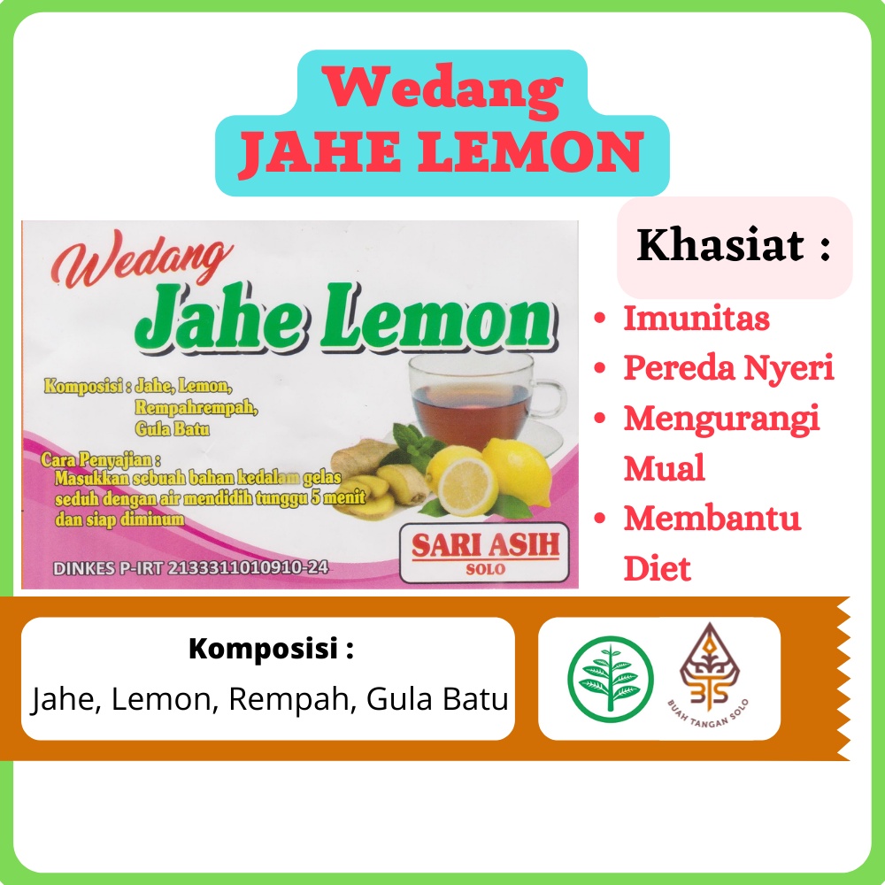 

Wedang Jahe Lemon Herbal untuk Imun Pereda Nyeri Mual Membantu Diet