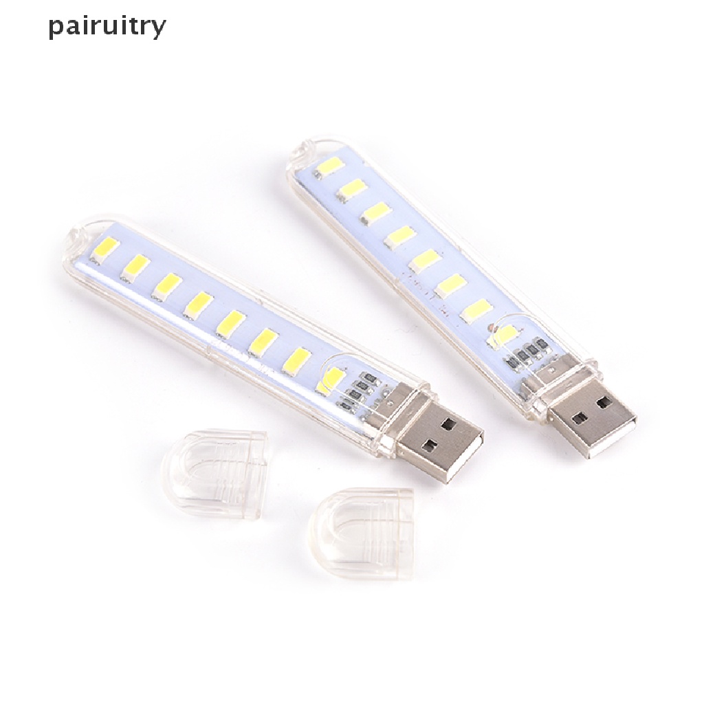 Prt Lampu Malam 8 LED Mini Portable USB Untuk PC / Laptop PRT