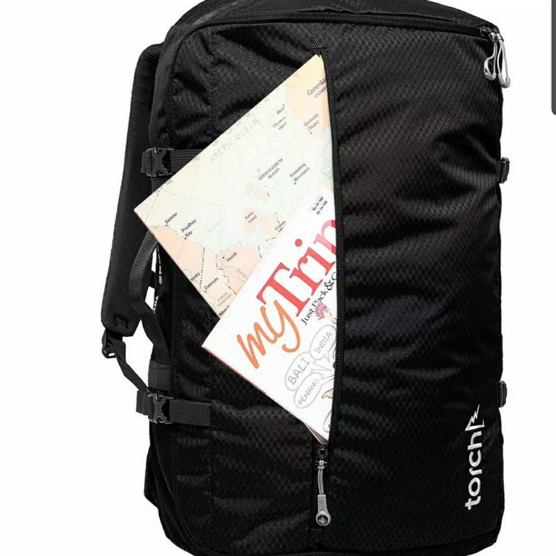 Torch Tas Ransel Travel Backpack Saitama 40L Black