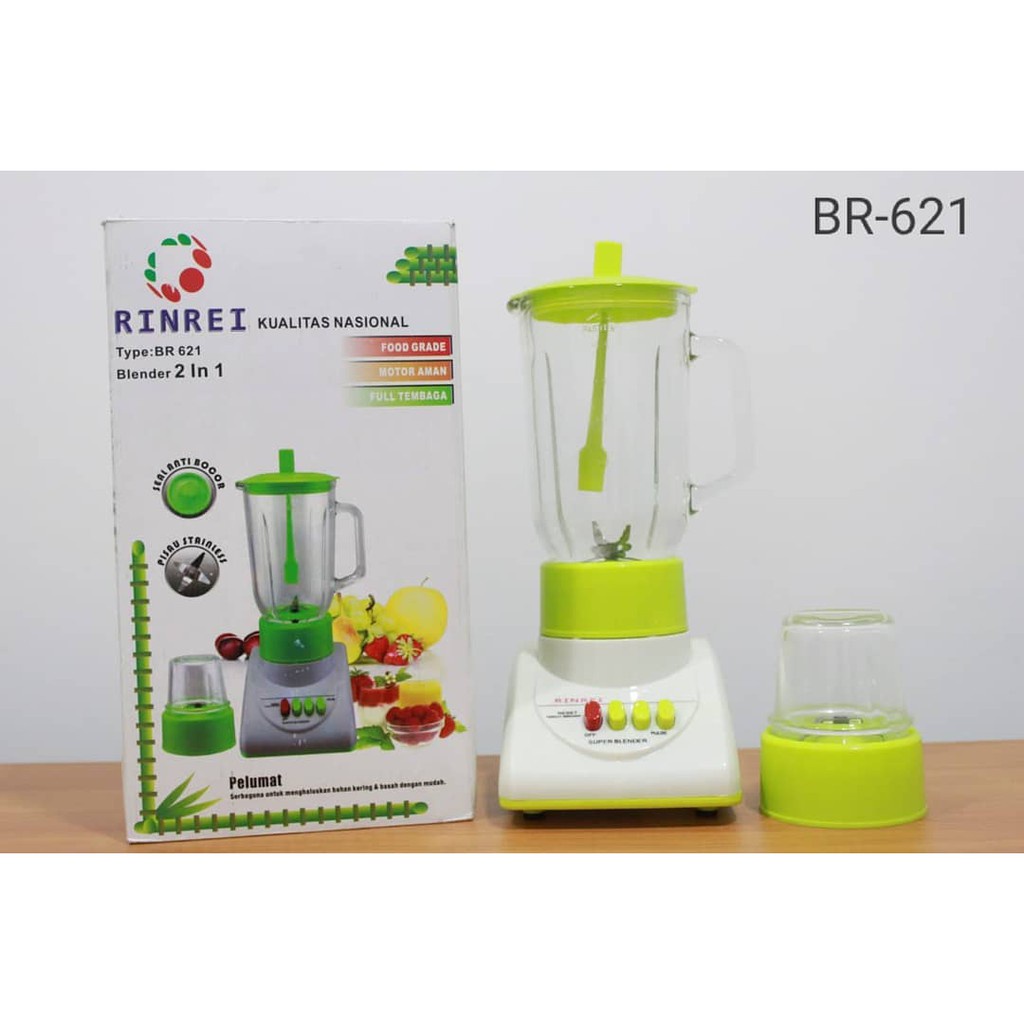 Blender Rinrei BR 621 Blender 2 in1 Body Kaca Blender Serbaguna