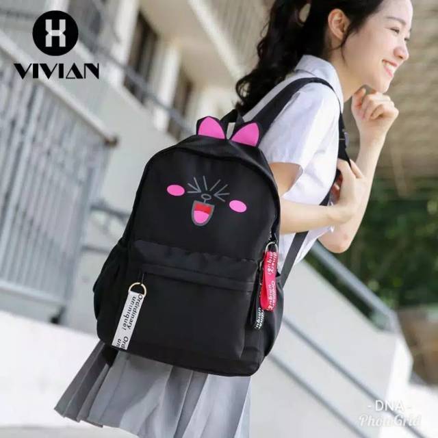 Fashion ransel vivian / backpaack sekolah /  raansel wanitta