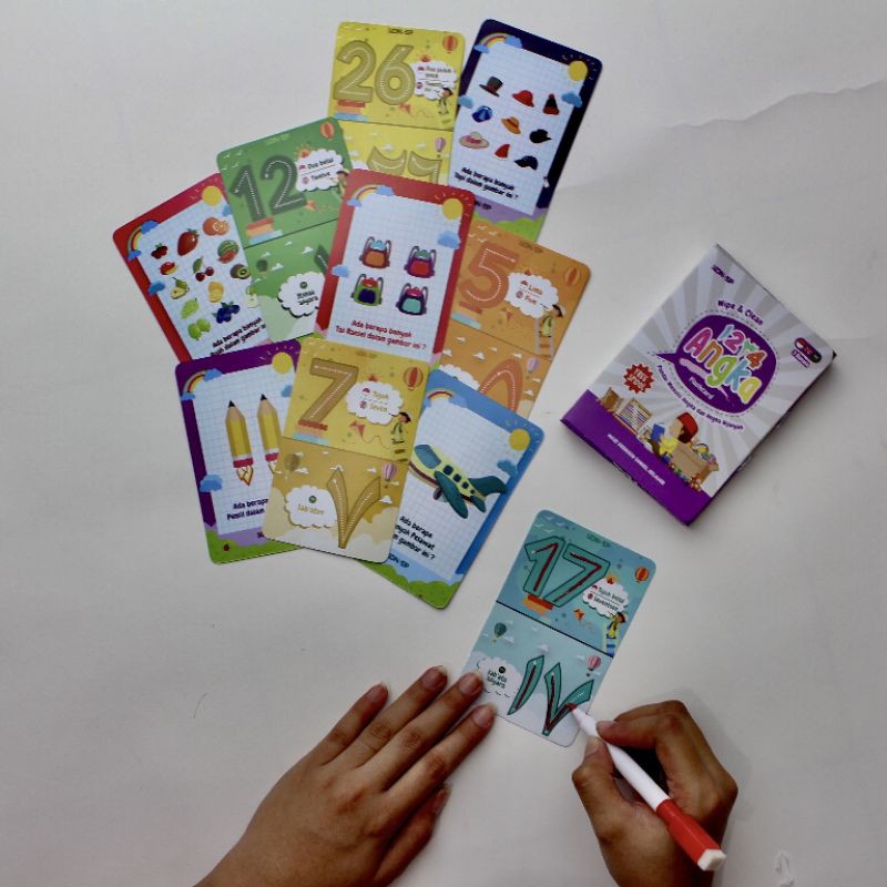 

Flashcard Wipe & Clean. Kartu Belajar Tulis Hapus