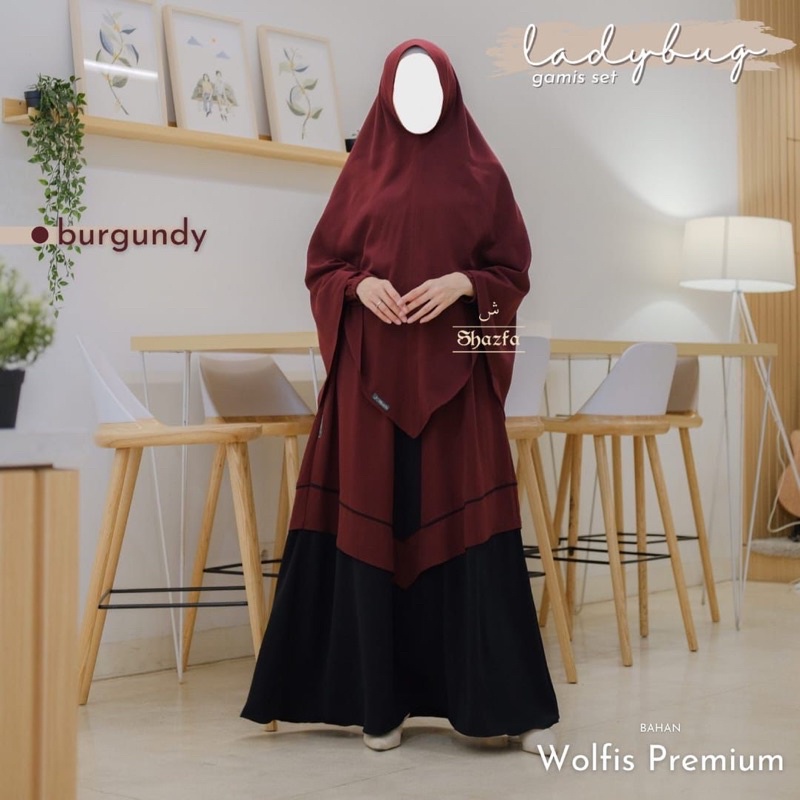 Gamis Set Ladybug by Shazfa