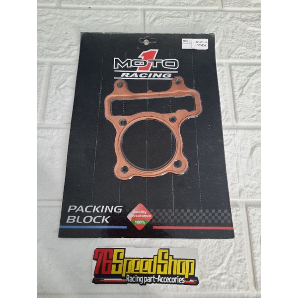 Packing paking head tembaga beat karbu 55mm moto1
