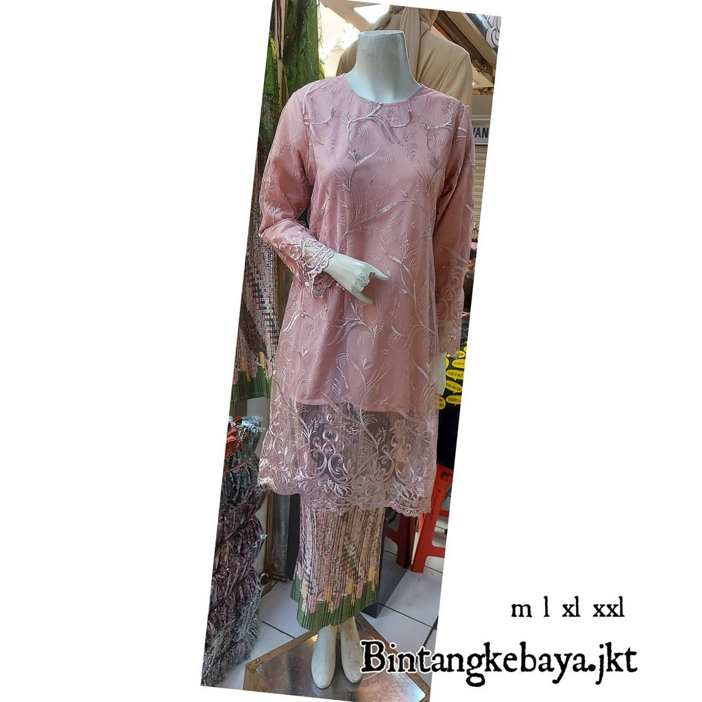 TERBARU SET TUNIK TULLE MUTIARA BORDIR / SET TUNIK PESTA / SET TUNIC TULLE MUTIARA BORDIR