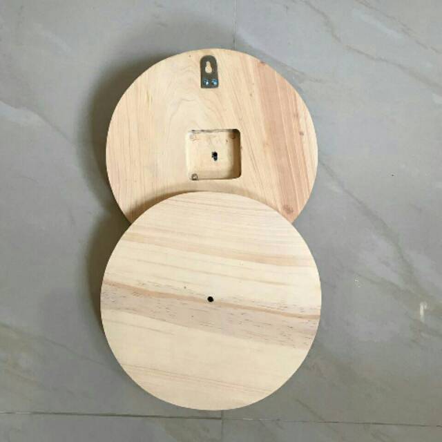 Hiasan Dinding 18cm / Jam Dinding 18cm / Souvenir Jam Kayu 18cm