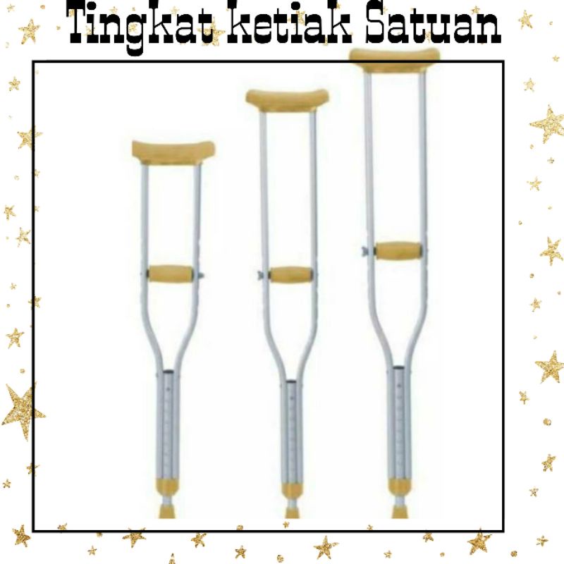 Tongkat Ketiak / Crutch / Kruk tongkat/ Tongkat Jalan / Tongkat Bantu Jalan