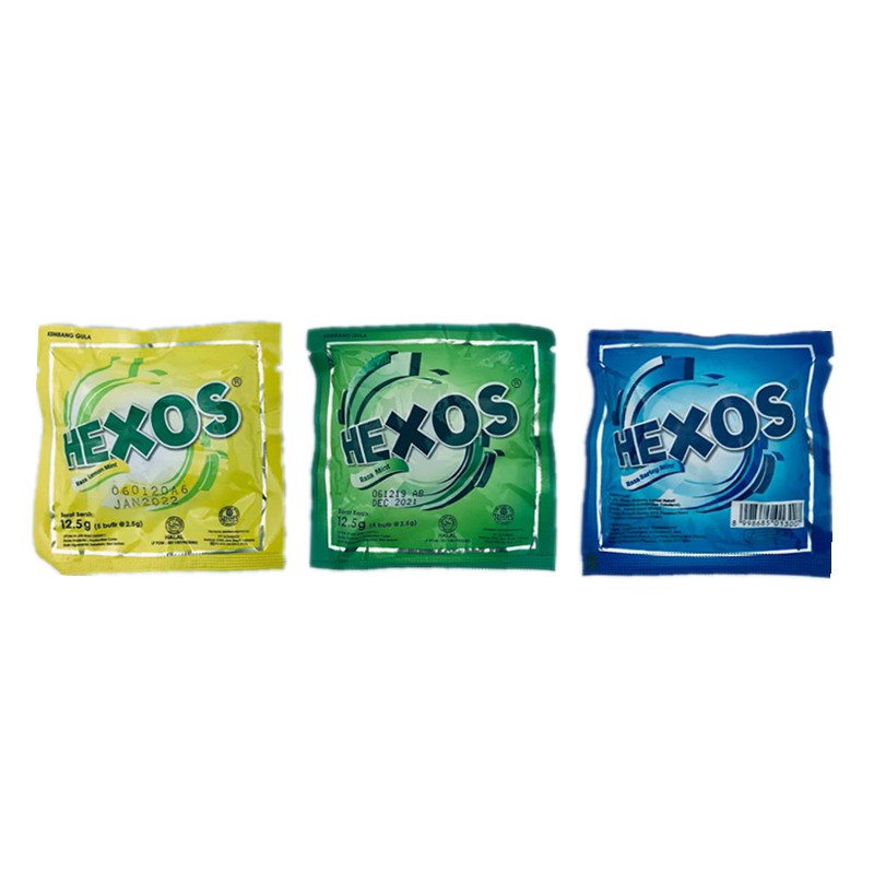Hexos / Permen / isi 5butir x 2.5g