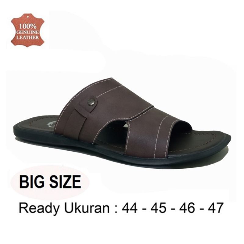 sandal kulit BIG SIZE sandal ukuran JUMBO  pria 44 45 46 47 48