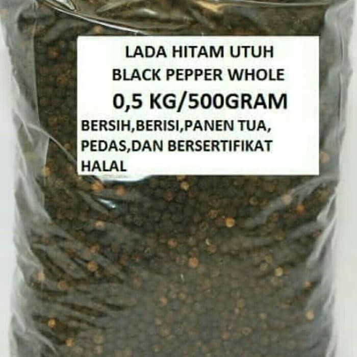 

Lada Hitam Utuh dijamin berisi/Black Pepper Whole 500g BERKUALITAS