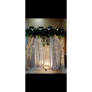SEWA BACKDROP SIMPLE TERMURAH/WEDDING/ENGAGEMENT/KHITANAN