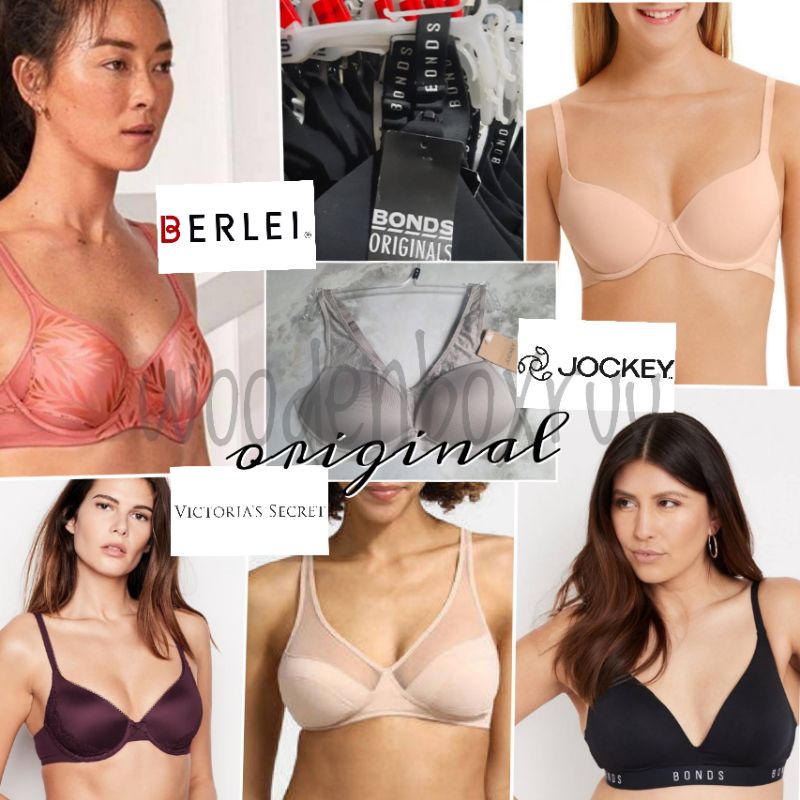 Jockey Bonds Berlei Victoria Secret VS Original Branded Bra Maternity Sport BH Big Cup 32D 34B 34D 3