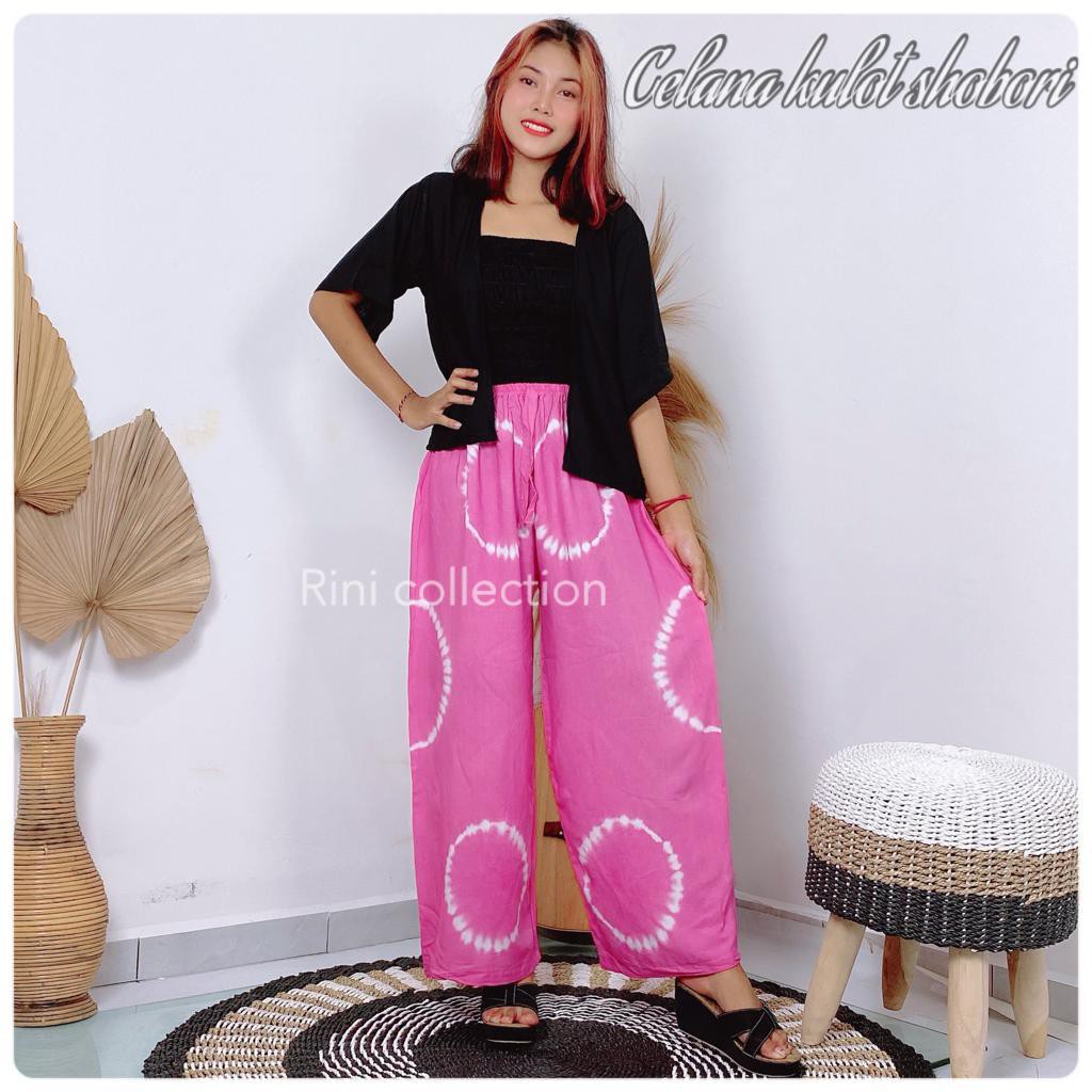 Celana Kulot Panjang Shibori-5